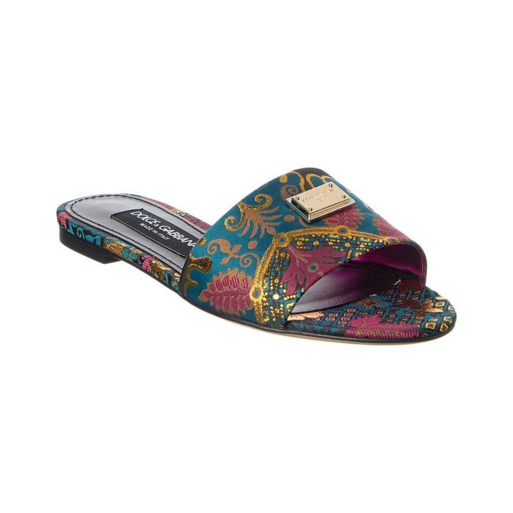 Dolce & Gabbana Dg Jacquard Canvas Flat, Multi